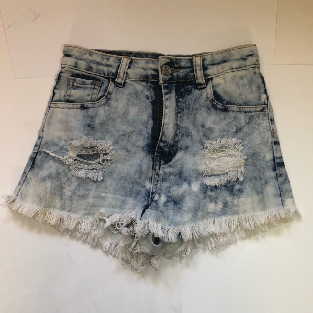 Gogo Star Jean Shorts Light Washed Womens Size 1